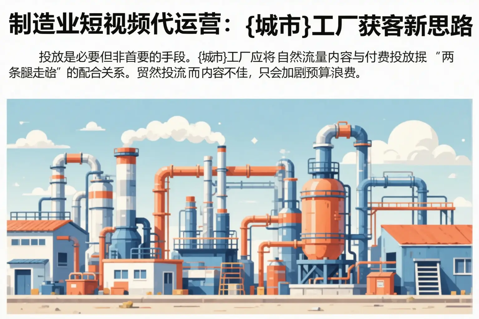 制造业短视频代运营:乐陵工厂获客新思路